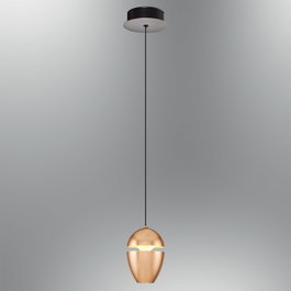 Opviq Lámpara de araña de cristal opalino y metal Amarilla